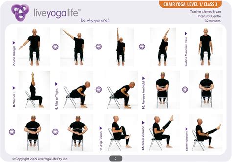 chair yoga for seniors sequence pdf