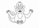 Puppet Finger Monkey Coloring Anansi Spider Template Pdf Activity Elephant sketch template