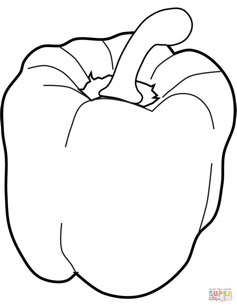 red pepper coloring pages  wonderful world  coloring