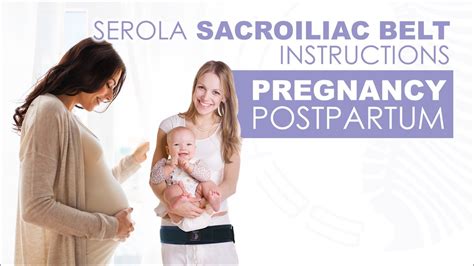 wear serola sacroiliac belt  pregnancy belt poster
