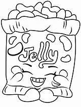 Coloring Pages Jelly Shopkins Shopkin Kids Candy Color sketch template