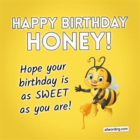 happy birthday honey  bee utiful birthday wishes allwordingcom