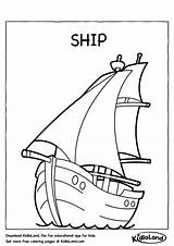 Ship Coloring Worksheets Kids Worksheet Kidloland Pages Printable Activity Educational sketch template