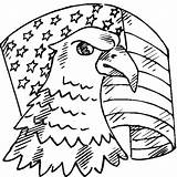 Coloring Patriotic Pages Eagle Flag Mexican Drawing Printable American Sherriallen Girls Bald Drawings Paintingvalley sketch template