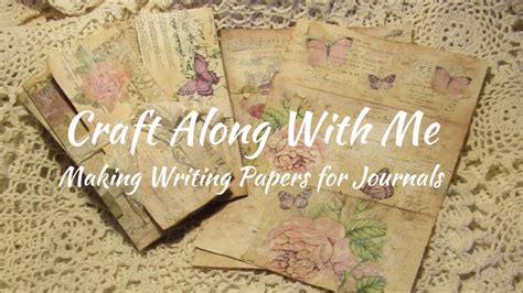 craft    making writing papers  journals youtube