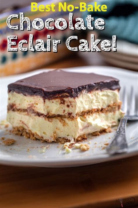 bake chocolate eclair cake  easy homemade frosting recipe