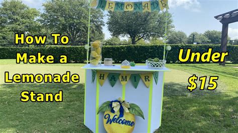 how to make a lemonade stand diy lemonade stand easy lemonade stand