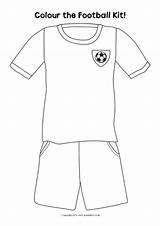 Colouring Football Kit Pages Coloring Sheets Sports Printable Blank Shirts Boys Colour Soccer Kits Jerseys Sparklebox Children Own Kleurplaat Resources sketch template
