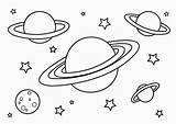 Universo Planetas Pintar sketch template