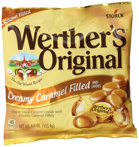 werthers original creamy caramel filled hard candies  ounce bags pack   walmartcom