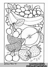 Mandalas Coloring Pages Fruit Choose Board sketch template