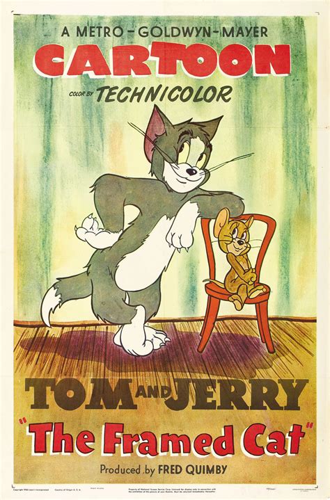 framed cat william hanna joseph barbera cat posters