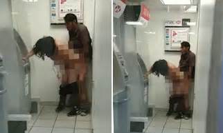 couple are caught having sex next to an atm daily mail
