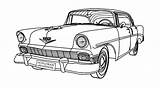 Chevrolet 1956 sketch template