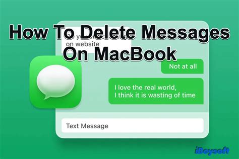 clearing   message history   macbook steps  delete messages infetechcom tech