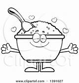 Grits Oatmeal Wanting Hug Lineart Cereal Ai sketch template