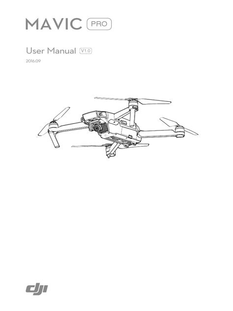mavic pro user manual    aircraft remote control