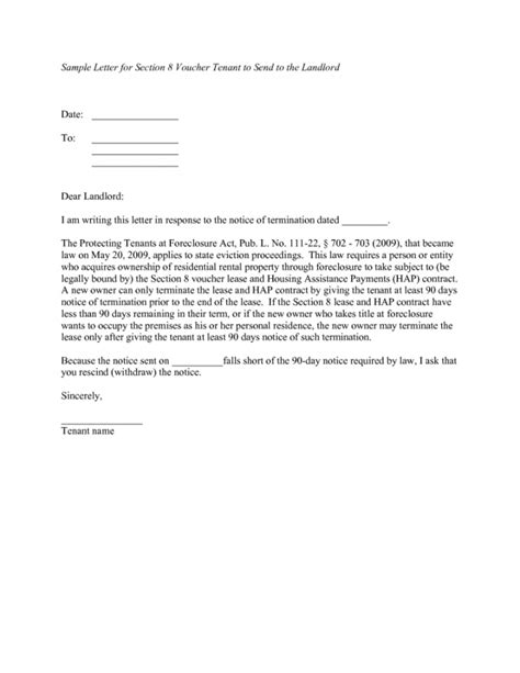 free notice letter to tenant from landlord template examples 90 day