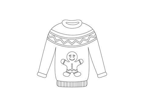 ugly sweater clipart christmas clipart holiday clipart doodle clipart