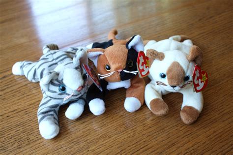 ty beanie baby cat collection retired ty beanie baby cats etsy