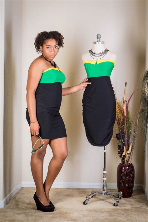 Jamaican Bodycon Dress Leaford Collections