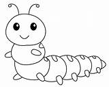 Caterpillar Lagarta sketch template