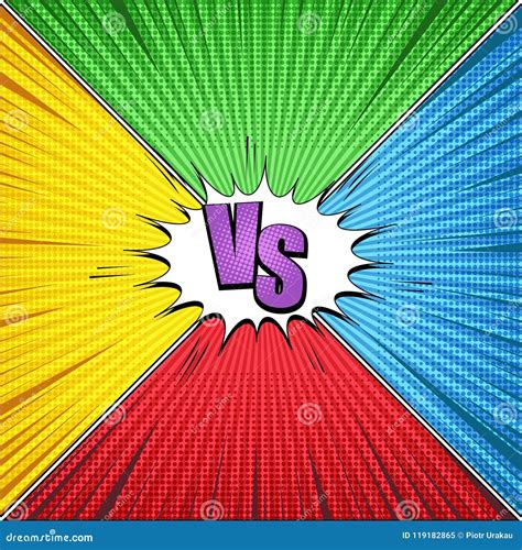 comic  light template stock vector illustration  colorful