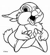 Thumper Bambi Colouring sketch template