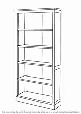 Shelf Drawing Draw Book Isometric Step Furniture Drawings Learn Paintingvalley Tutorials Drawingtutorials101 sketch template