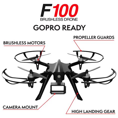 gopro compatible hd camera drone force  brushless motor drone   ebay