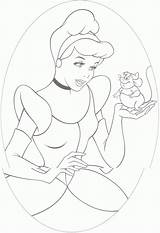 Coloring Cinderella Pages Mice Comments Coloringhome Mouse sketch template