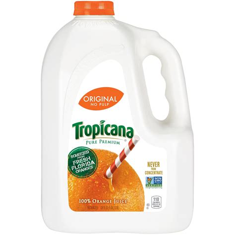 tropicana pure premium original  pulp  orange juice  oz bottle walmartcom