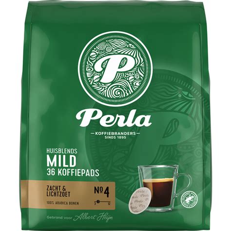 ah huismerk perla koffie pads mild roast dutchsupermarketcom