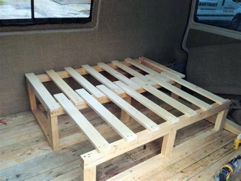 pallet utilizing ideas fold  beds campervan bed bed slats