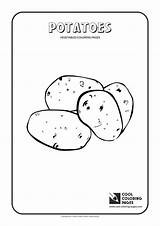Potatoes Peaches Educational sketch template