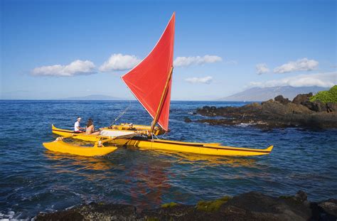 hawaiian sailing canoe adventures  waves  maui unique eco  sails  hawaiis