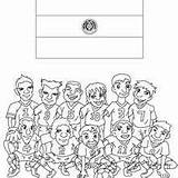 Team Coloring Soccer Paraguay Pages Mexico Hellokids Portugal sketch template