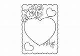 Stampare Cuori Colorir Biglietti Bordas Biglietto Fai Molduras Valentine Amizade Namorados Cartões Scarica Artesania Española sketch template