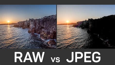 differences  raw  jpeg picture formats   digital camera tonydoo visuals