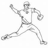 Lanzador Beisbol Pitcher Hellokids Catcher Umpire Ausmalen Relevista Anniversaire Abridor Equipo sketch template