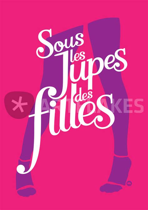 sous les jupes des filles drawing art prints and posters by hellogza