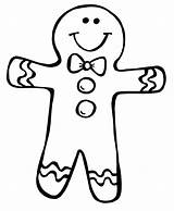 Clipart Gingerbread Man Christmas Cliparts Library sketch template