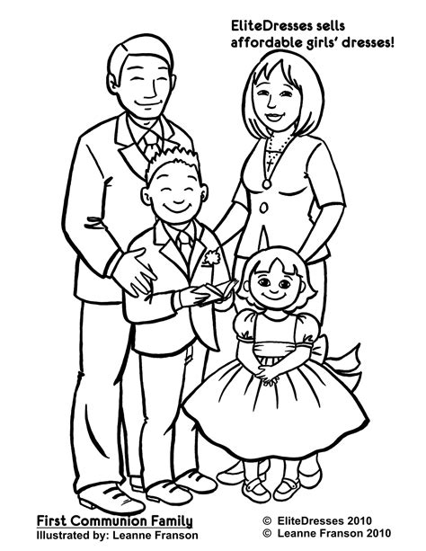 family  coloring coloring pages