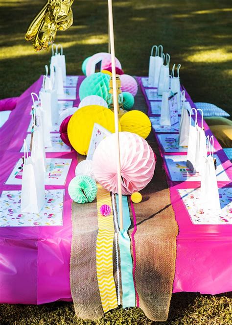 Kara S Party Ideas Colorful Camping Glamping Birthday Party Kara S
