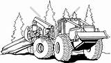 Logging Clipart Skidder Clip Equipment Coloring Bulldozer Log Pages Logger Logs Sawmill Cat Logo Wood Tractor Truck Drawing Cliparts Grapple sketch template