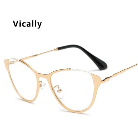 fashion women brand designer cat s eye glasses half frame cat eye