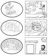 Wise Foolish Coloring Parable sketch template
