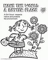 Coloring Girl Daisy Scout Pages Make Better Place Scouts Petal Law Brownie Printable Makingfriends Brownies Leader Color Activities Sheet Girls sketch template
