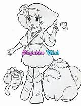 Coloring Momo sketch template