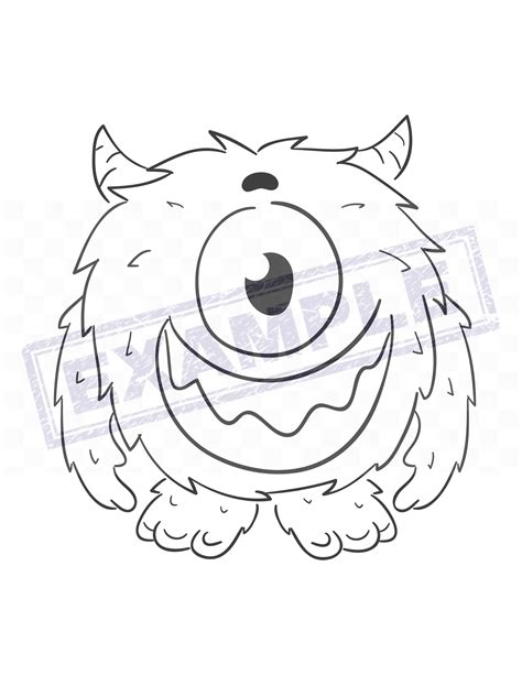 cute monster coloring page   full  kids coloring home